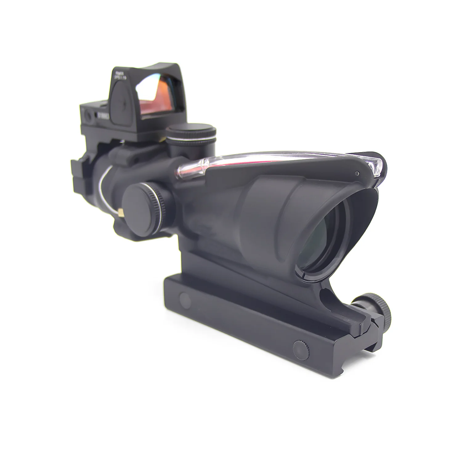 

Tactical ACOG 4X32 Real Fiber Optics Reticle Optical Sight with RMR Fit for Picatinny Rail with Steel Seal