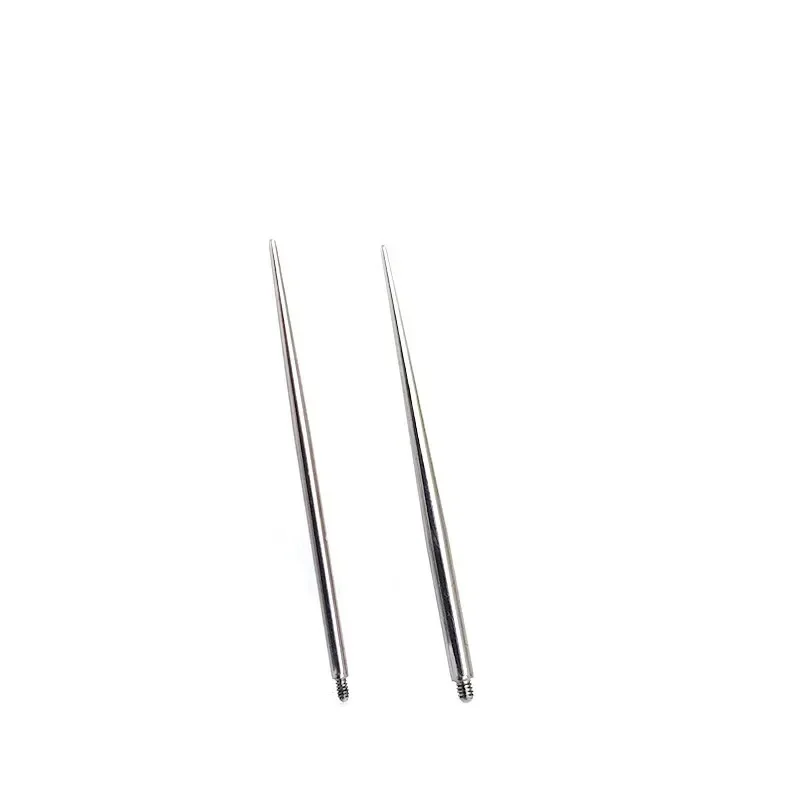 Imagem -03 - Kenbao-agulha Piercing de Titânio Guia Inserção Pin Ferramenta de Sobrancelha de Barriga Lip Taper Stretching G23 12g 14g 16g Atacado