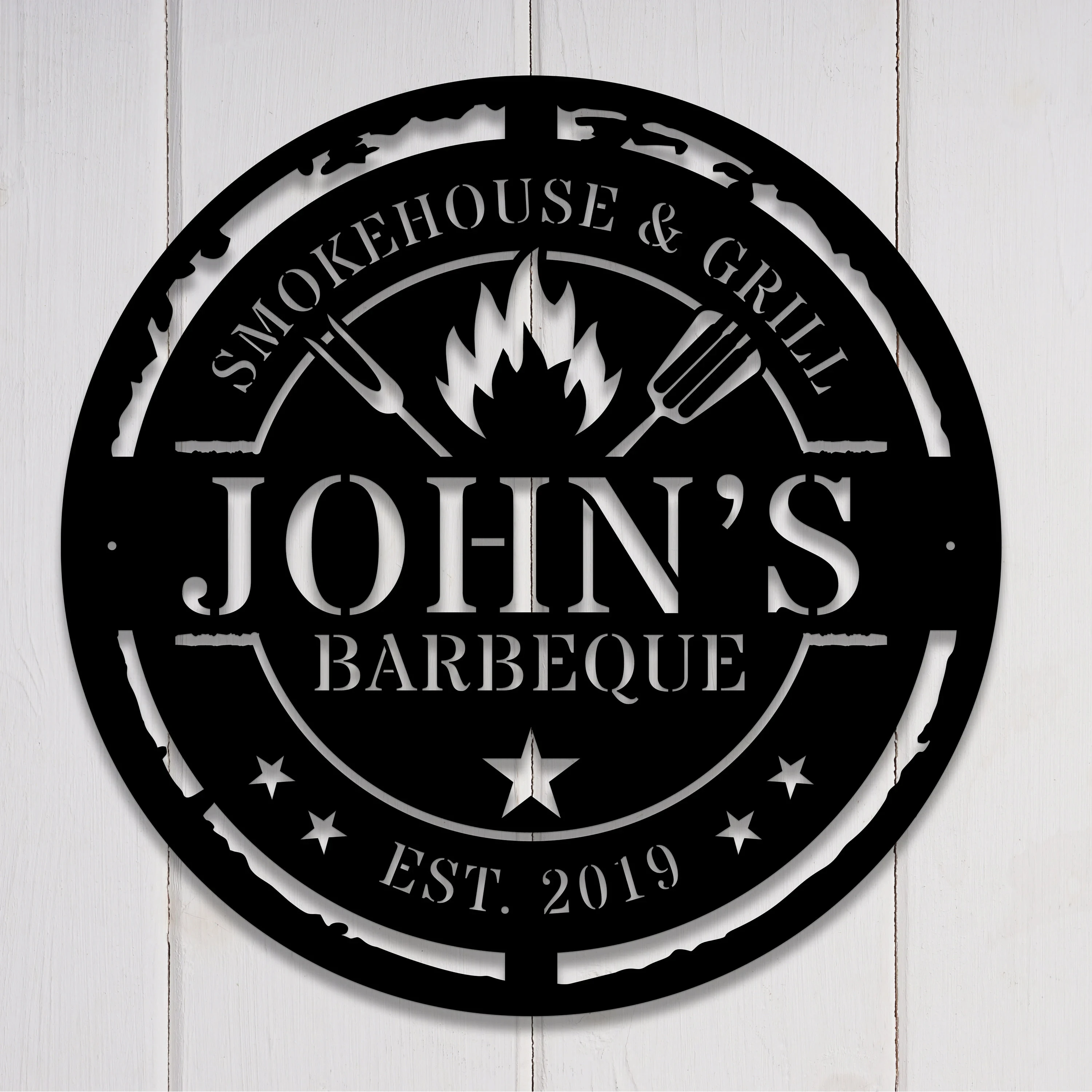 Custom Metal BBQ Sign Personalized Metal Grilling Sign Outdoor Metal Sign Barbecue Sign Custom Grilling Sign Pitmaster Sign