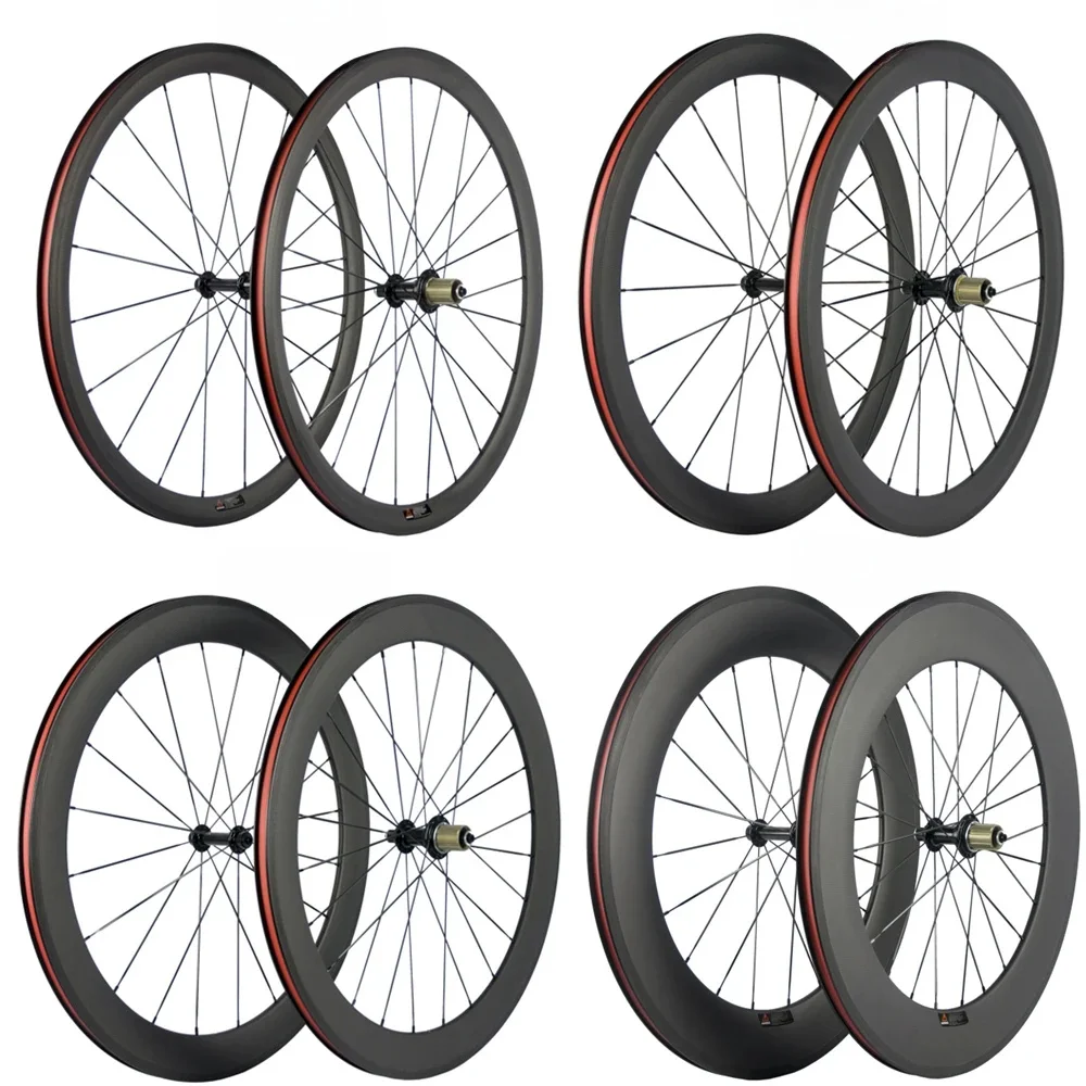 AliExpress SUPERTEAM 700C Hot Carbon Bicycle Wheelset 38/50/60/88mm Carbon Clincher Wheels Road Bike Wheel Basalt Braking Surface UCI Rim