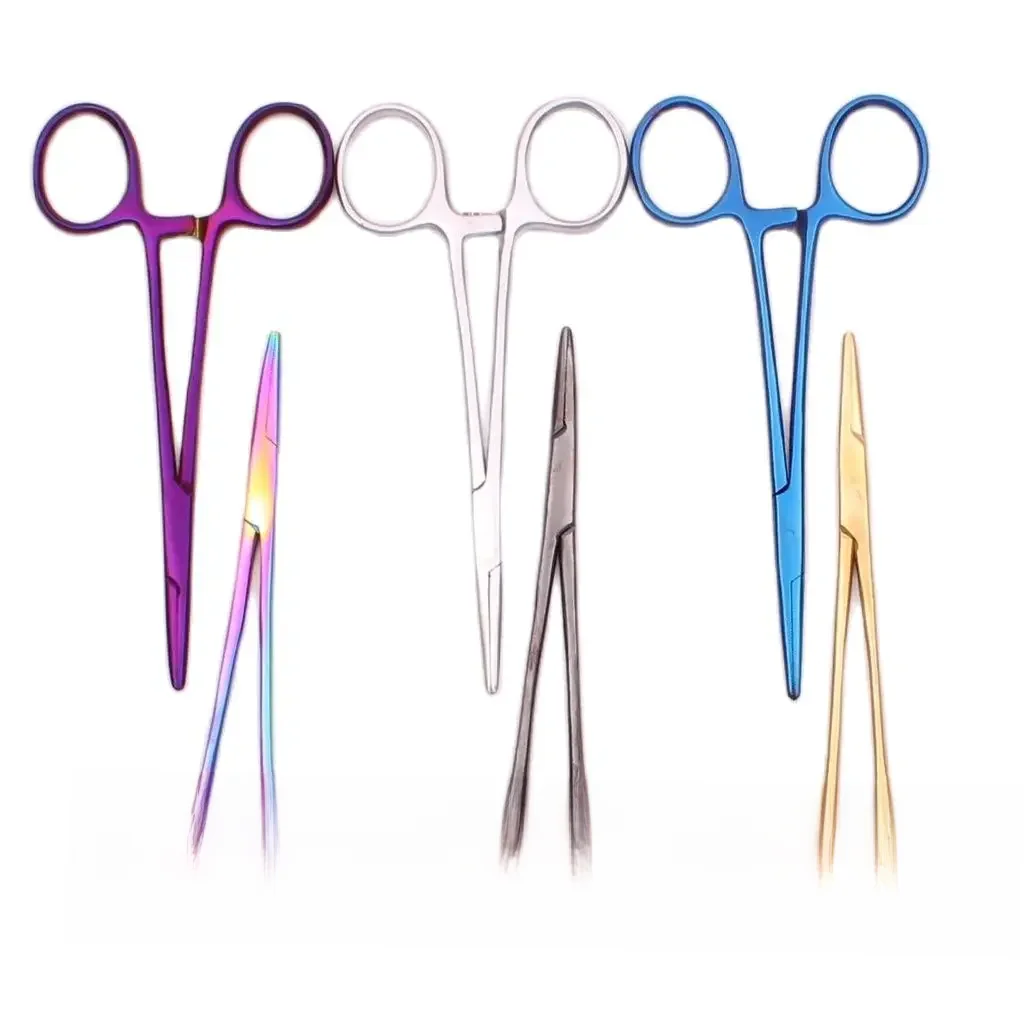 Aço inoxidável profissional Fórceps Hemostático, Pet Beauty Salon, Cães Hospital e Gatos, Início
