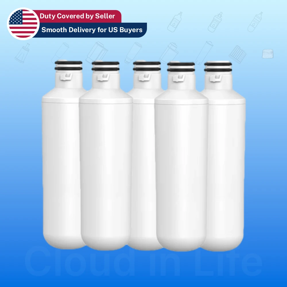 عبوة من 5 فلاتر مياه للثلاجة بديلة متوافقة مع LG LT1000P LMXC23796S ADQ74793501 46-9980 MDJ64844601 عالية الجودة