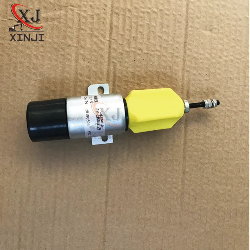 

1751-2467UIBIS5A SA-3933-24 SA-3766T-24 FP2-SA-3933 E70B 24V Stop Shutoff Solenoid For Cumminss 3864274 Caterpillarr Excavator