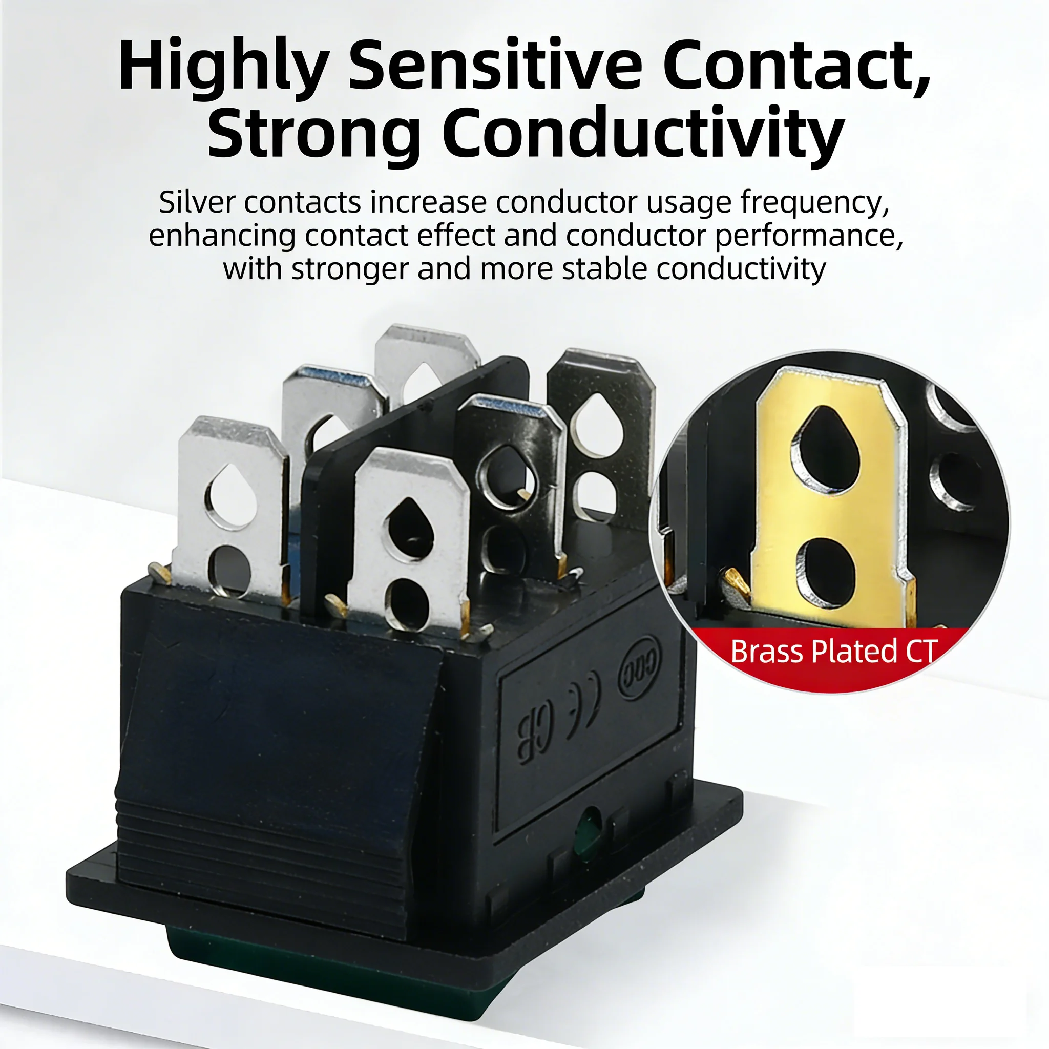 KCD4 Rocker Switch ON-OFF 2 Position 4 Pins /6 Pins Electrical equipment With Light Power Switch