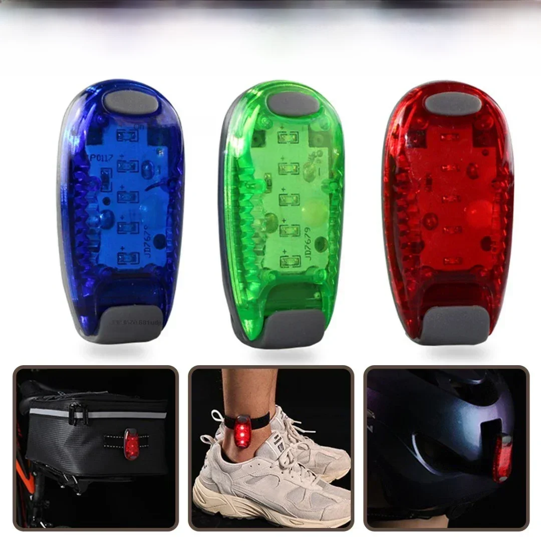AliExpress MOONBIFFY 1pc LED Safety Light Clip On Waterproof Blue/Red/Green 3 Light Modes Night Strobe Flashing Walking