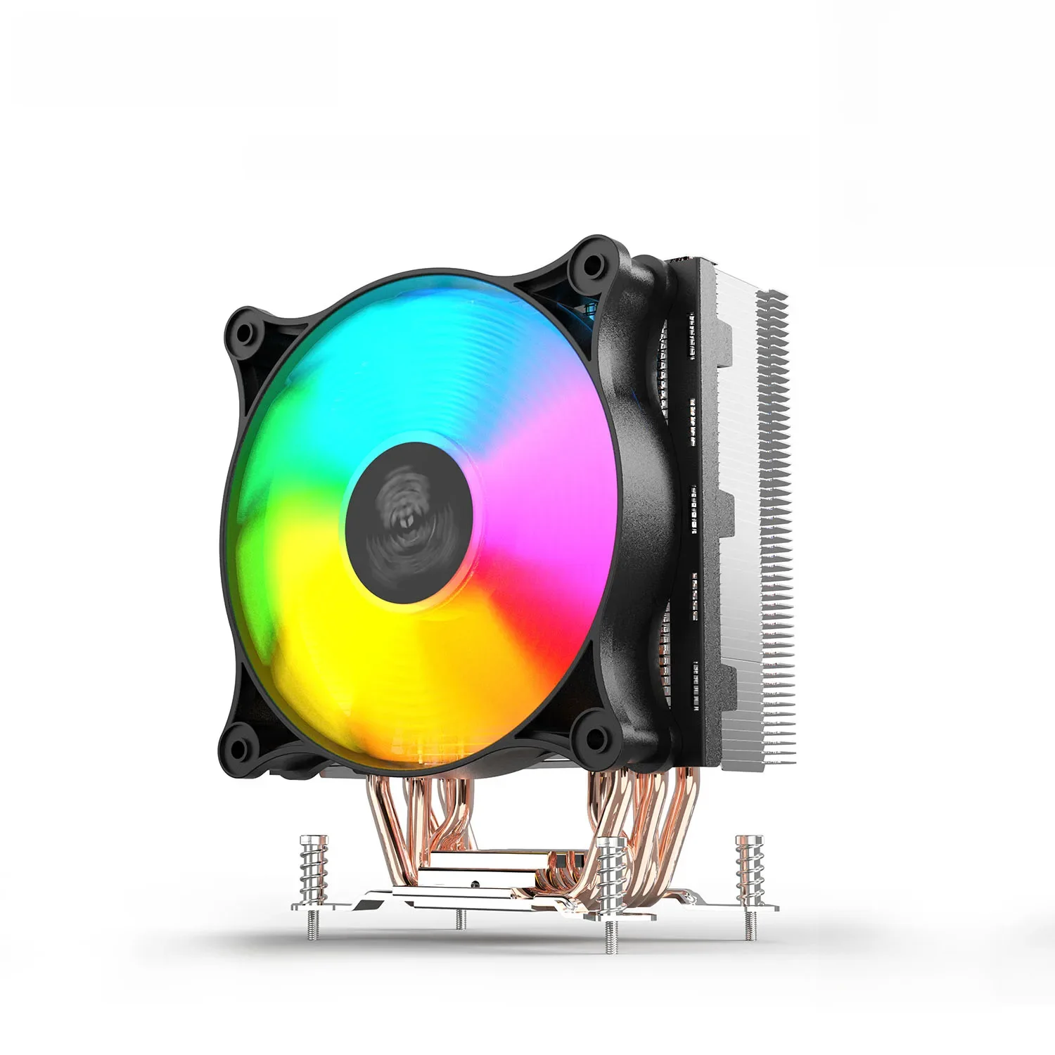 Wentylatory CPU HUANANZHI LGA2011 A500 A700 A06 4 i 6 miedzianych rurek cieplnych LED Chłodzenie CPU Radiator Cichy Pojedynczy Wentylator Radiator — zdjęcie produktu 6
