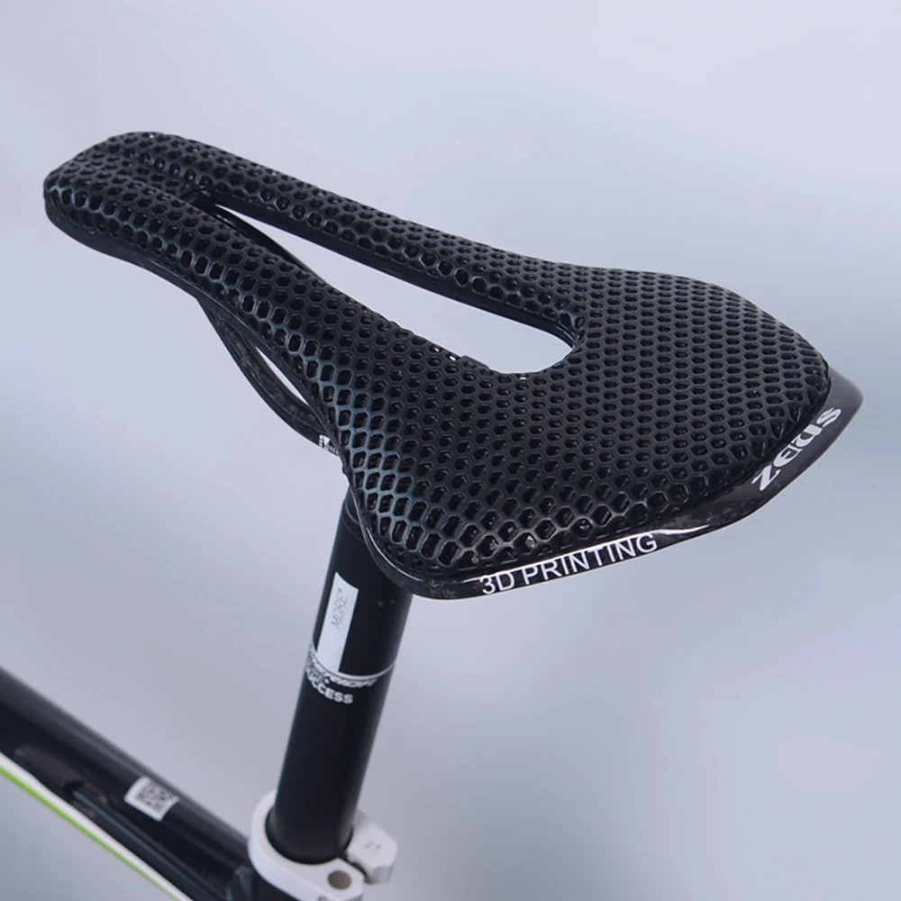 ThinkRider 3D Printed Bike Saddle Carbon Fiber Ultralight Hollow Comfortable Breathable MTB Mountain Road Bicycle Cycling Seat