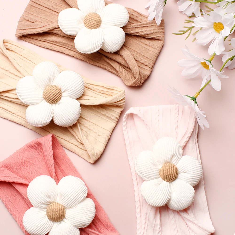 4pcs Ultra - Soft Nylon Baby Headbands with Charming Bow - Ideal for Newborns & Toddlers, All - Season Fashion Hair Accessories