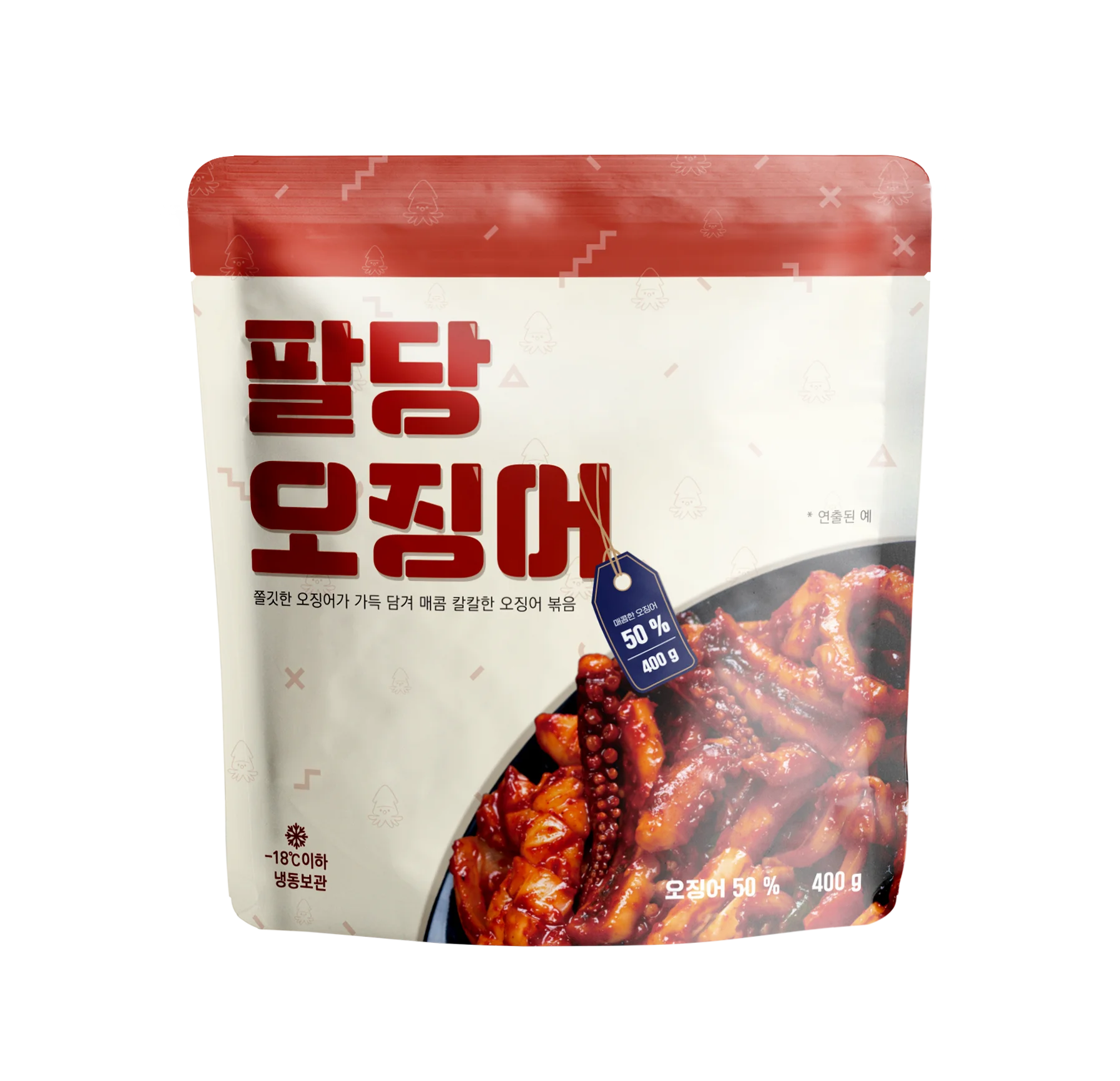 [쭈꾸미도사] 매콤하게 계속 땡기는 팔당오징어 볶음 400g