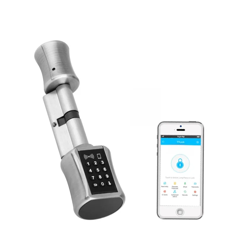 Bluetooth Cilinderlock TT Lock Wachtwoordkaart Elektronisch Slimme Deurslot Digitaal Toetsenbord Code Lock Home Airbnb - afbeelding 2