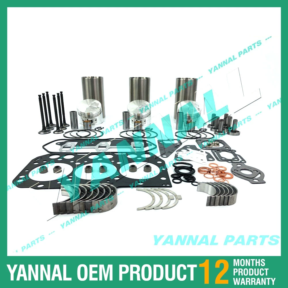 New 3TNE74  Overhaul Kit With Piston Ring Full Gasket Kit For Yanmar Engine