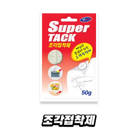 VT-085W 브이텍 조각접착제 클레이퍼티 인테리어 소품 고정 종이 사진 점착 부착 조각 접착제 슈퍼택