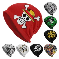 Een Stuk Schedel Piraat Vlag Skullies Mutsen Hoed Herfst Winter Mannen Vrouwen Outdoor Caps Warme Motorkap voor tweeërlei gebruik