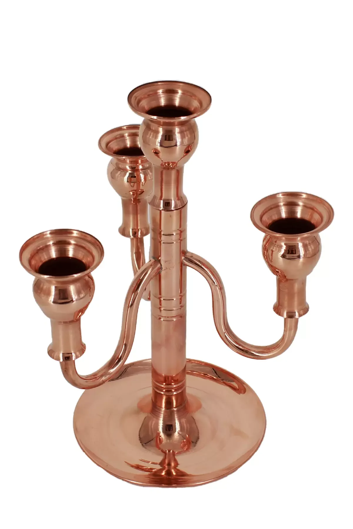 

100% Natural copper handmade Vintage Red 4 Piece Candlestick is produced by hand forging Candle Holder Candlestick high quality