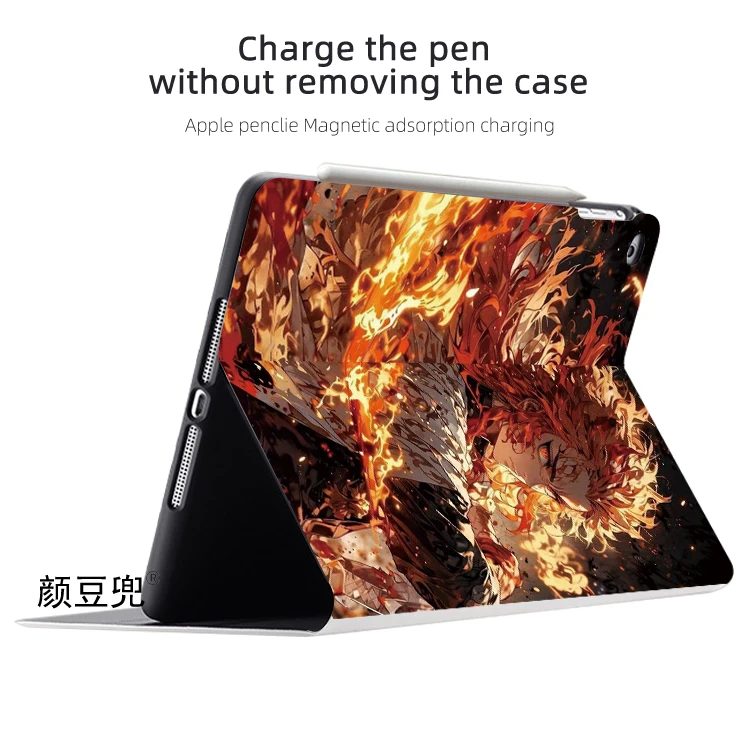 Rengoku Senjurou Anime Air 11 13 polegadas para iPad Air 4 5 Mini 5 6 7 Capa de silicone de luxo para Pro 12.9 11 para iPad 10th Pro13 11