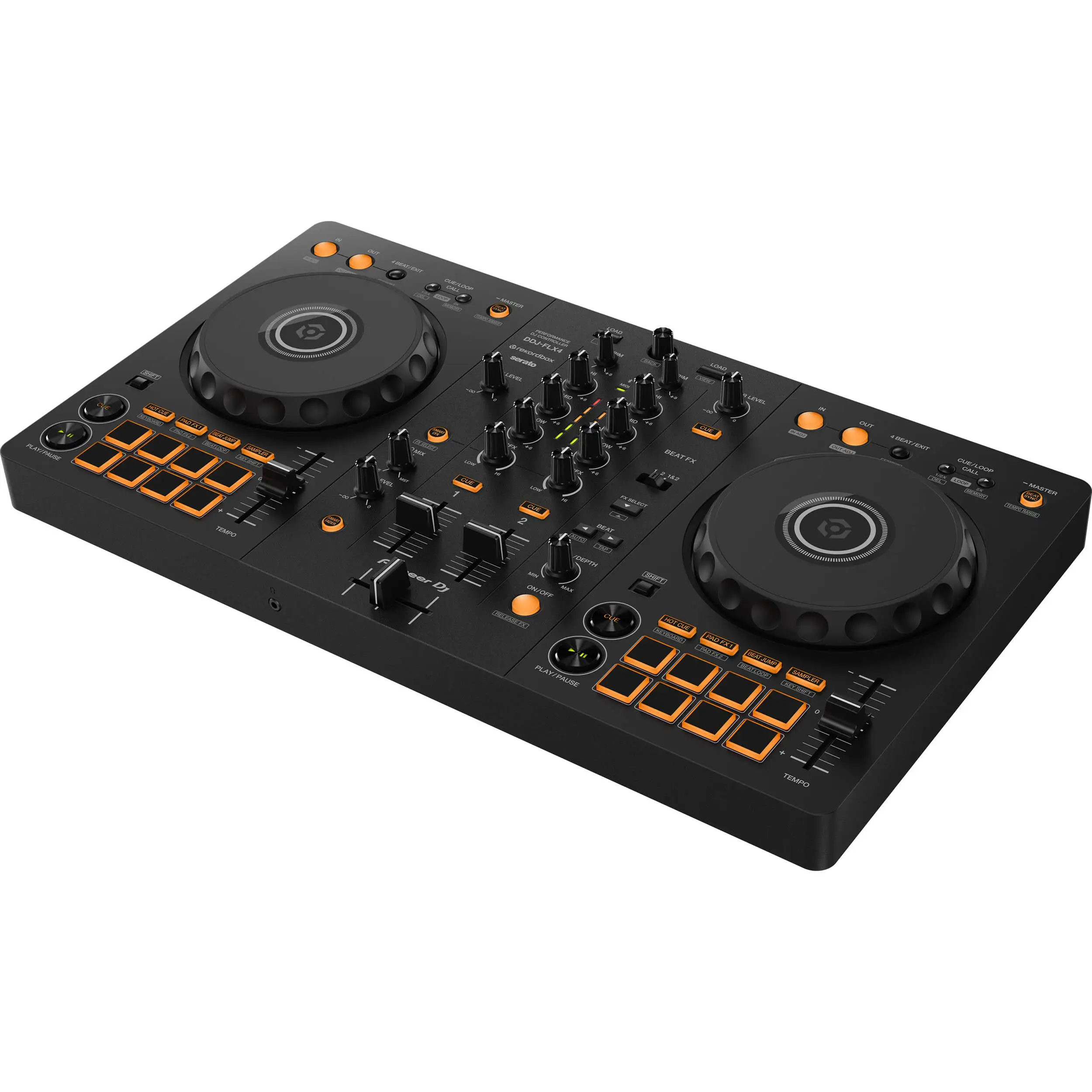 

BRAND NEW ORIGINAL Pioneer DJ DDJ-FLX4 2-deck Rekordbox and Serato DJ Controller with Gig Bag - Graphite