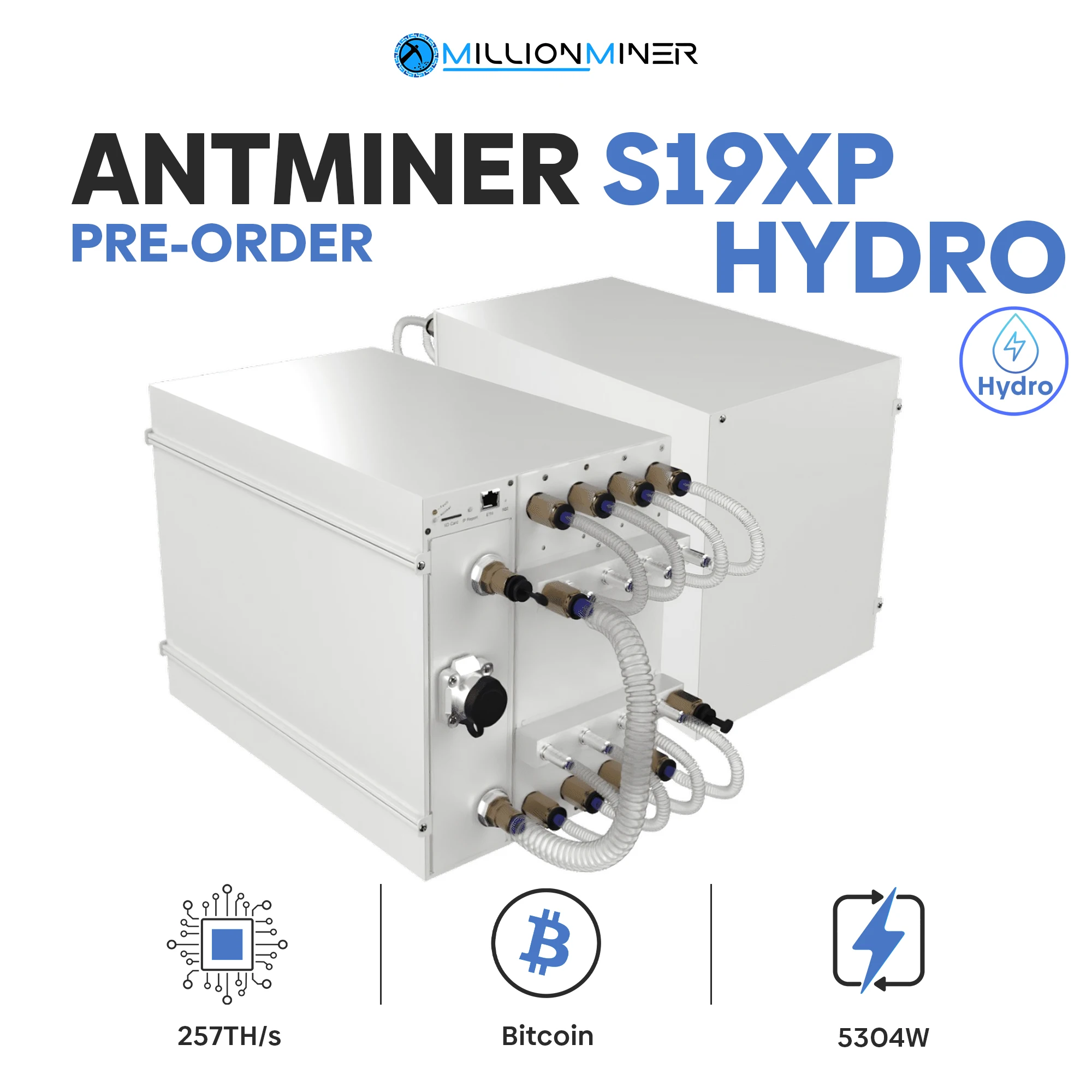 NUOVE VENDITE DI QUALITÀ SU Antminer S19XP Hyd 257T BTC BCH Hydro-cooling Miner, DISPONIBILE