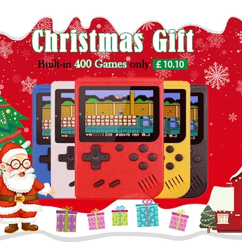 3.0 inch LCD screen Retro Video Game Console built-in 400 in 1 Handheld Portable Pocket Mini Game Player Christmas Gift for Boy