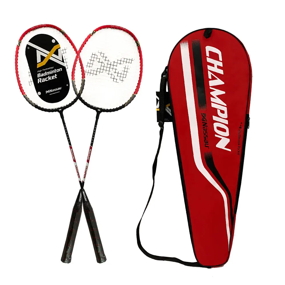 Beginner badminton shuttlecock set with sickso champion badminton racket + bag