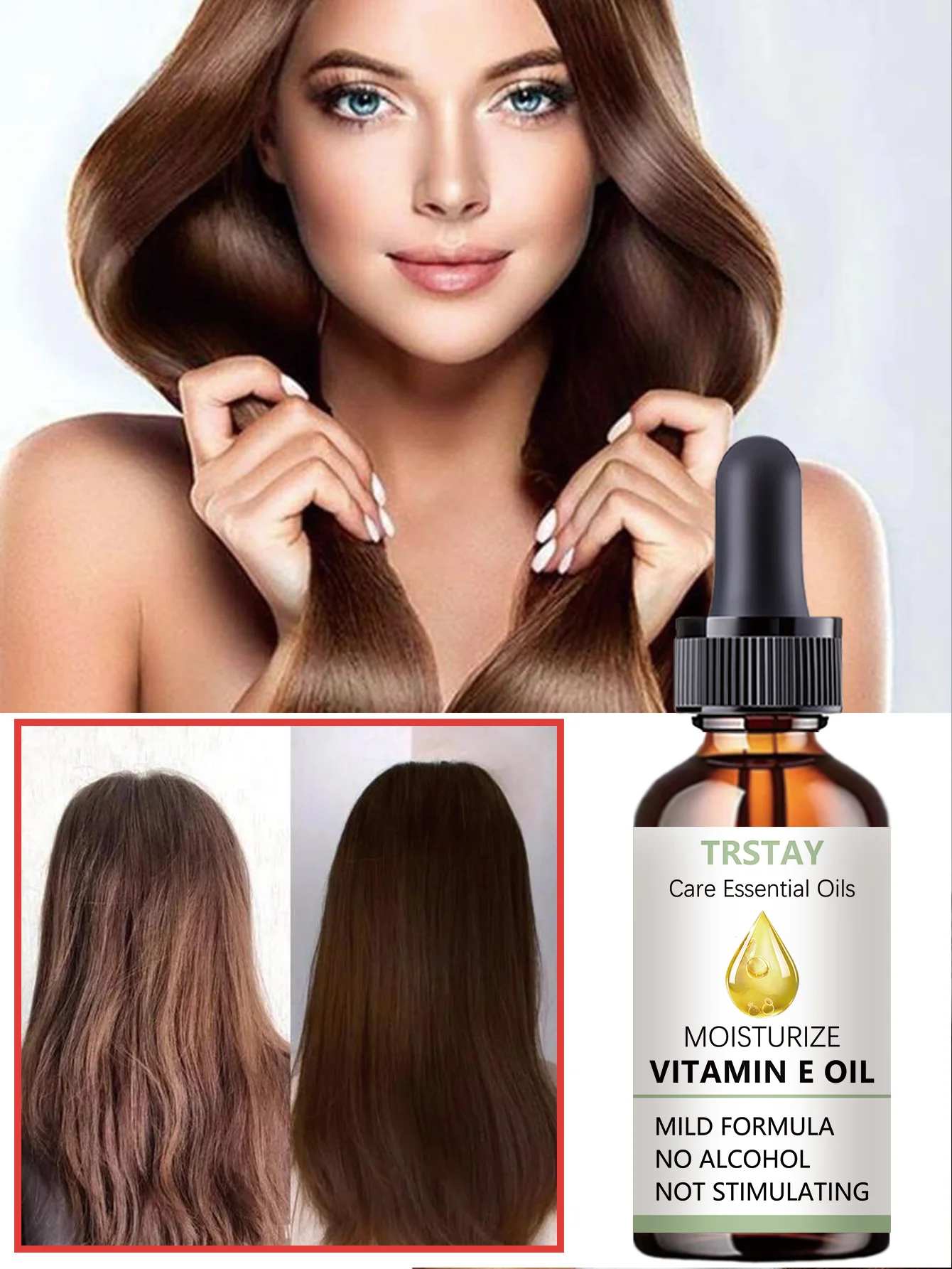Moisturizing Hair Oil Deep Nourishing Treatment Instantly Transforms Frizzy Hair Into Smooth Satin Waterfall Locks with Shine fo