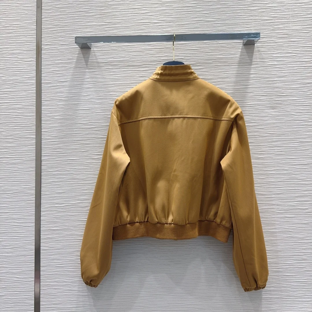 

2025 New and Fashionable High Quality Ribbed Three-dimensional Cut Zipper Knitted Blouse ZXM