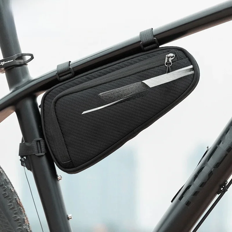AliExpress ROCKBROS 1.2LBicycle Bag Side Pockets Twill ToxturoTube Triangle Bag Ride Without Touch Lengs Reflective Bag Bike Accessories