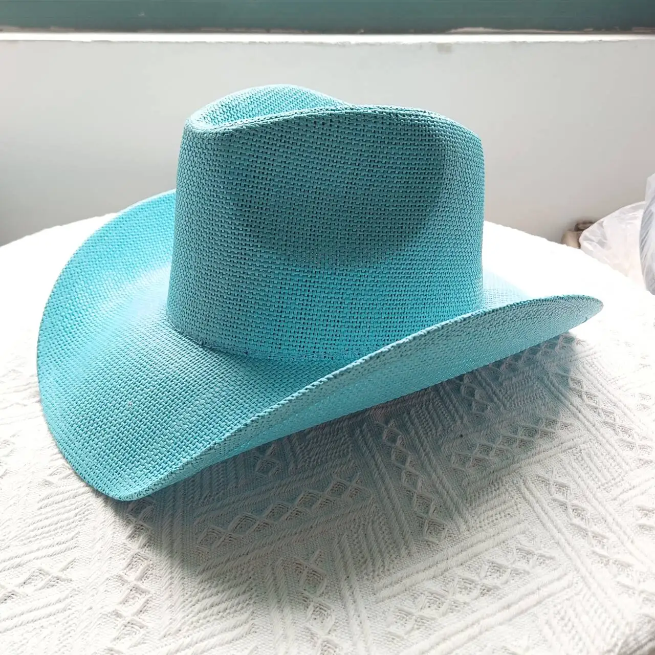 Cowboy hat summer lake blue cowboy hat unisex retro elegant straw hat jazz top cowboy hat panama hat travel beach hat wholesale