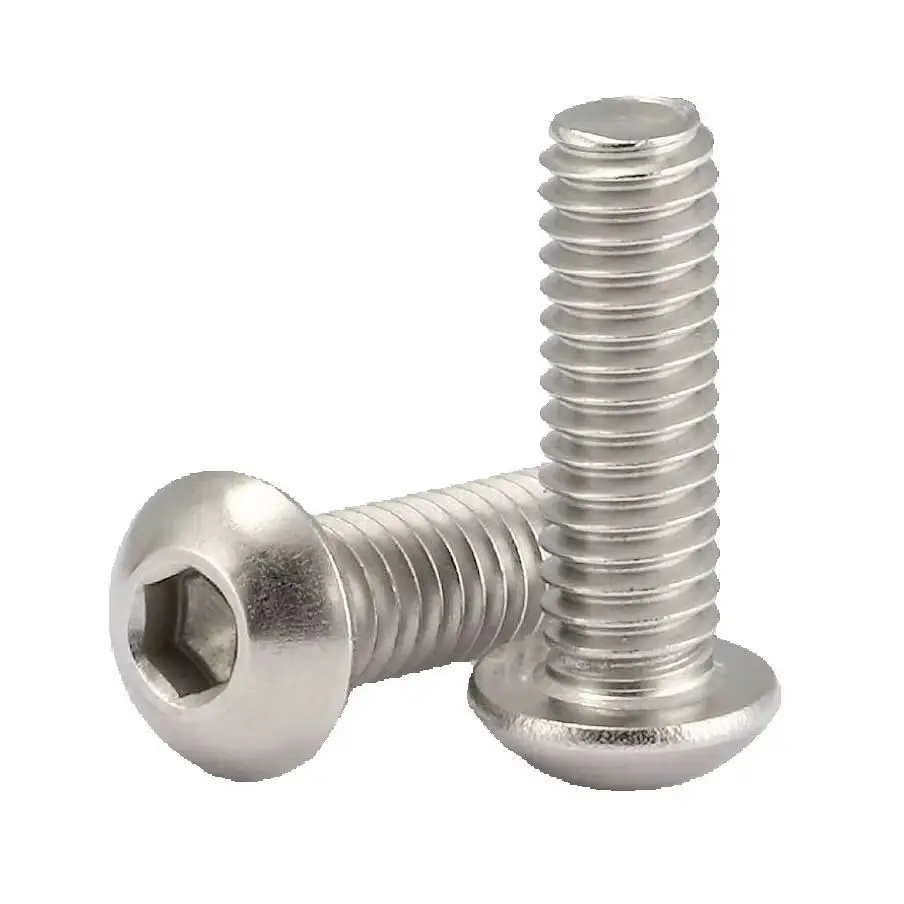 50PCS 5/16-18 ISO7380 A2 Stainless Steel 304 Hex Socket round Button Head Screws for Durable Fastening Applications