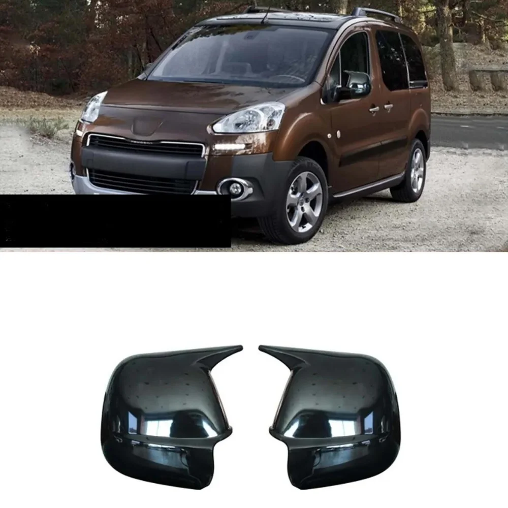 For Peugeot Partner 2 2012 - 2018 Bat Style Mirror Cover Car Accessories Rearview Mirror Cover 2 Pieces Cover Tuning Parts