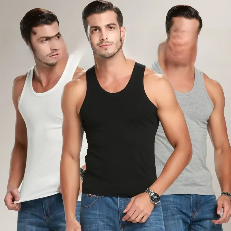 Hommes Gilet Pur Coton Bodybuilding Motion Survêtement Sweatshirt