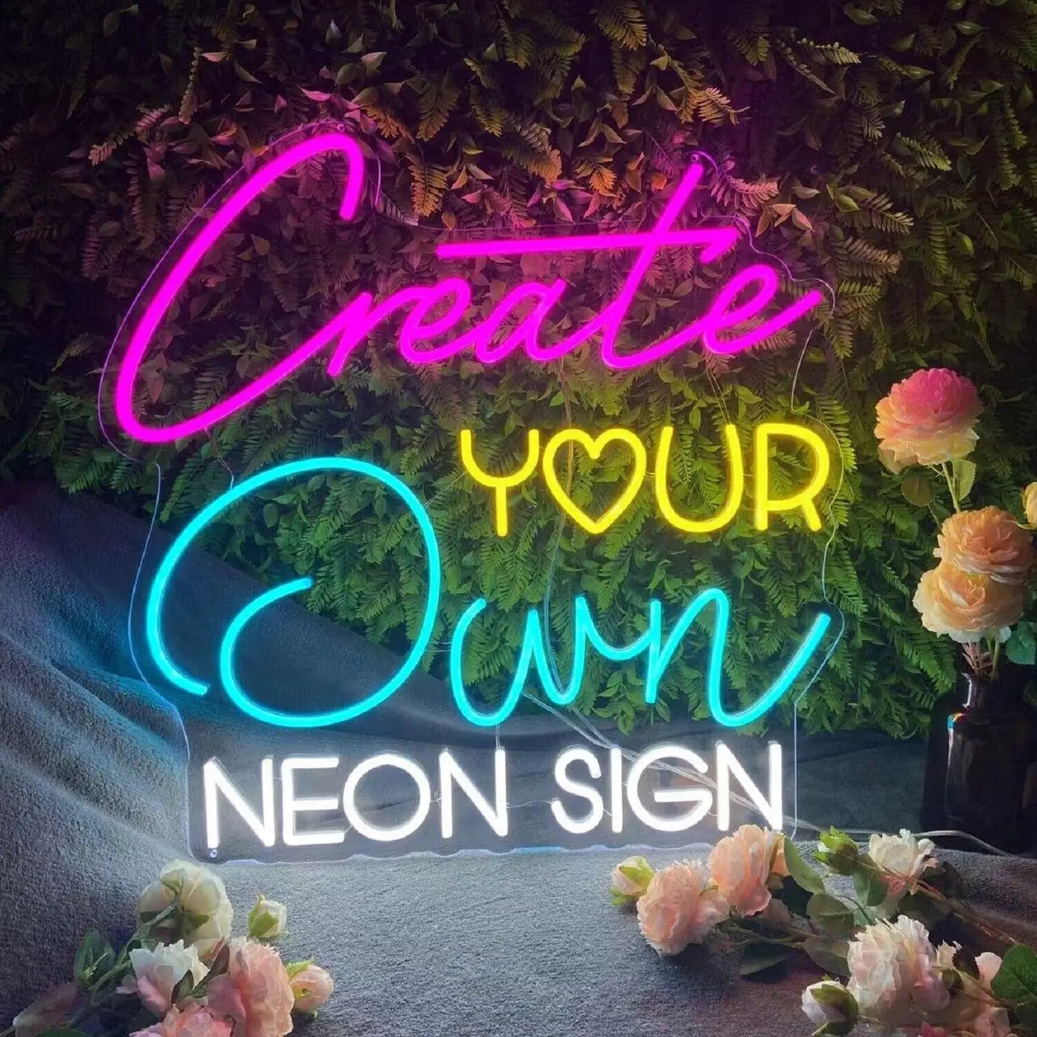 Custom Neon Light Sign Wall Decor Led Wedding Family Last Name Neon Night Lights Sign For Room Bedroom Decor Wall Decoration