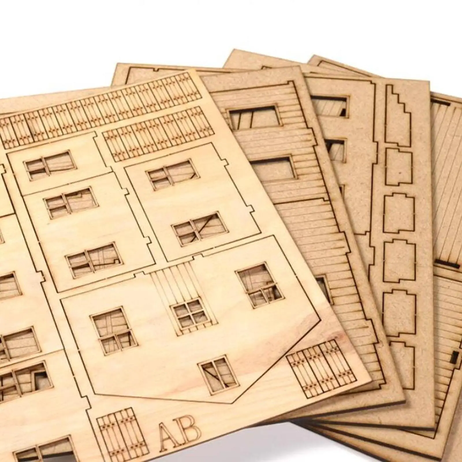 Kit di architettura in legno in scala 1/72 Rompicapo Puzzle 3D Modello di casa da costruzione Artigianato unico per la decorazione Regalo Adolescenti Adulti