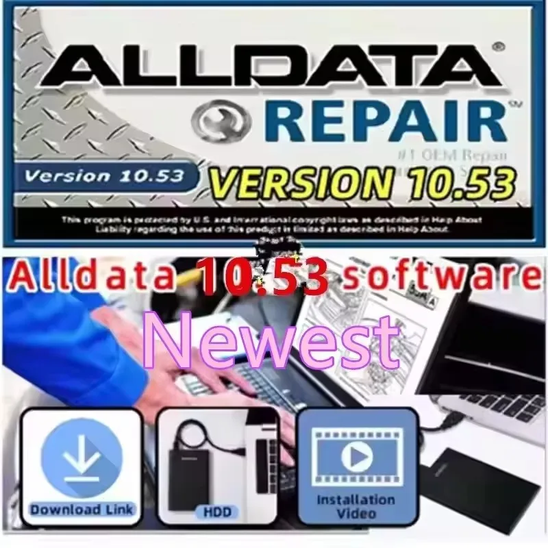 

New Auto repair software Alldata 10.53 + Autodata 3.45 + ATSG 2017 Automotive Maintenance Software auto car diagnostic install