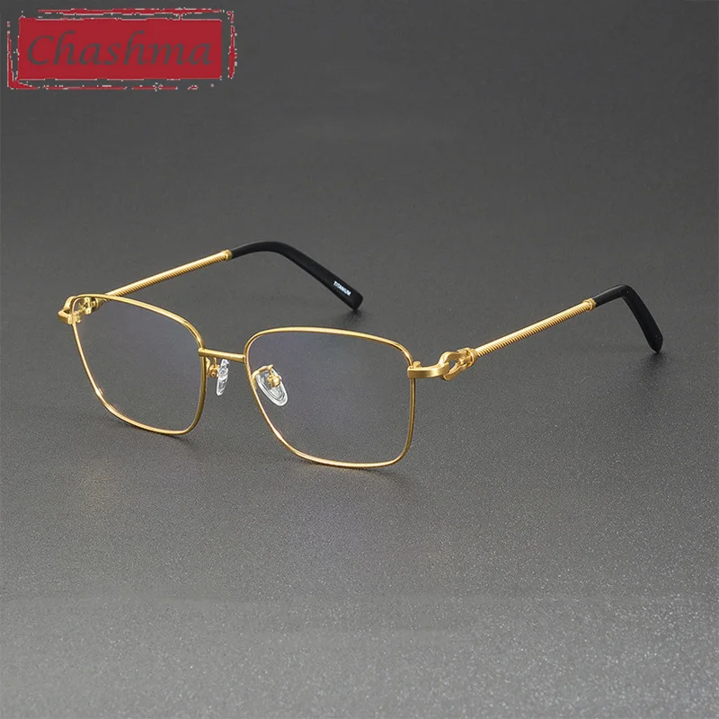 Chashma Prescription Glasses Men Pure Titanium Square Eyeglasses Frames for Optical Multifocal Recipe Lenses Eyewear Spectacle