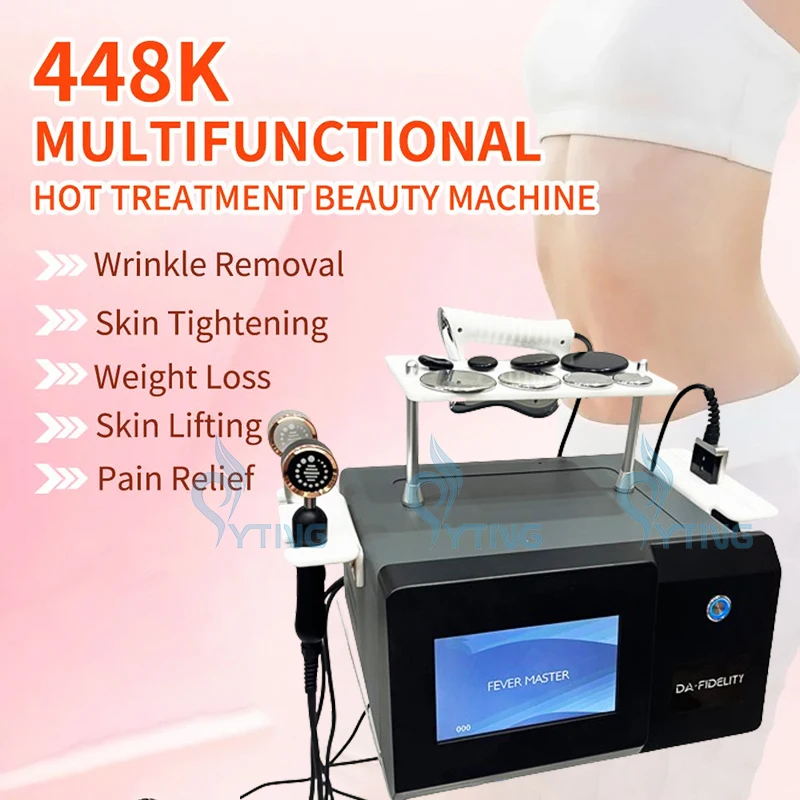 CET RET Tecar Radiofrequency Skin Tightening Cellulite Removal Machine 448K Indiba Physical Therapy Diathermy Pain Relief