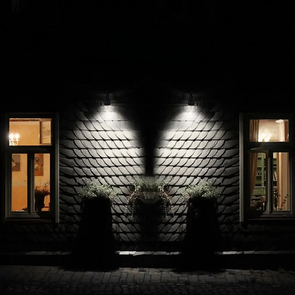 Projecteur LED avec détecteur de mouvement, résistant aux intempéries, lumière extérieure ultra lumineuse, rotation à 600 °, arrêt automatique, 4LED, 360 lumens