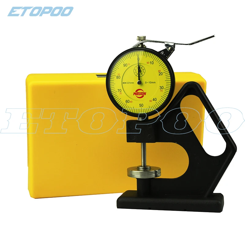 0-10mmx30mm Portable Thickness Gauge tester meter with stand working base