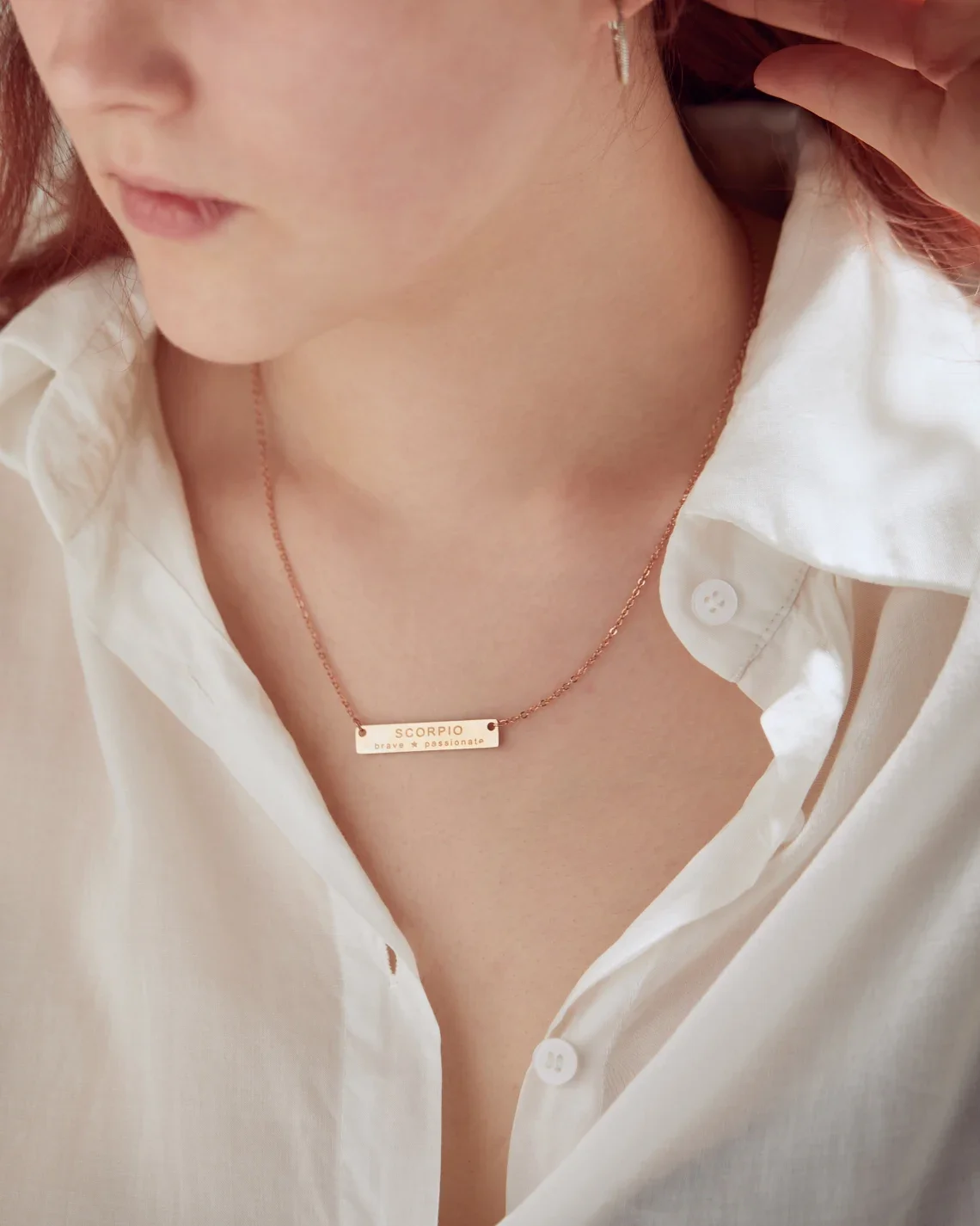 Personalized Bar Necklace for Mom Jewelry Gold Name Necklace for Women  Gift Name Jewelry Graduation Necklace