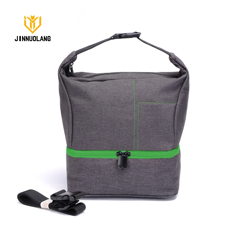 JINNUOLANG DSLR borsa per fotocamera per Nikon Sony Canon attrezzatura fotografica borsa a tracolla resistente all\'acqua antiurto per viaggi