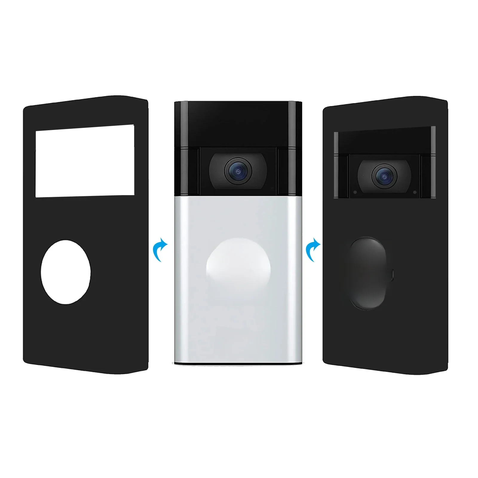 Silicone Skin Case Cover For Ring Video Doorbell 2nd Gen/Ring Doorbell Battery Plus，For Ring Doorbell Silicone Protective Case