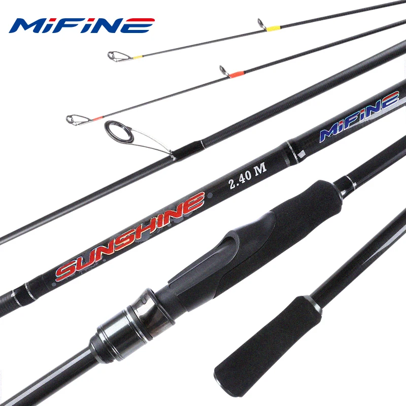 MIFINE SUNSHINE SPIN Carbon Fishing Rod 2.1M 2.4M 2.7M ML/M Lure Weight 5-30g Saltwater Freshwater Carp Spinning 2 Sections Rods