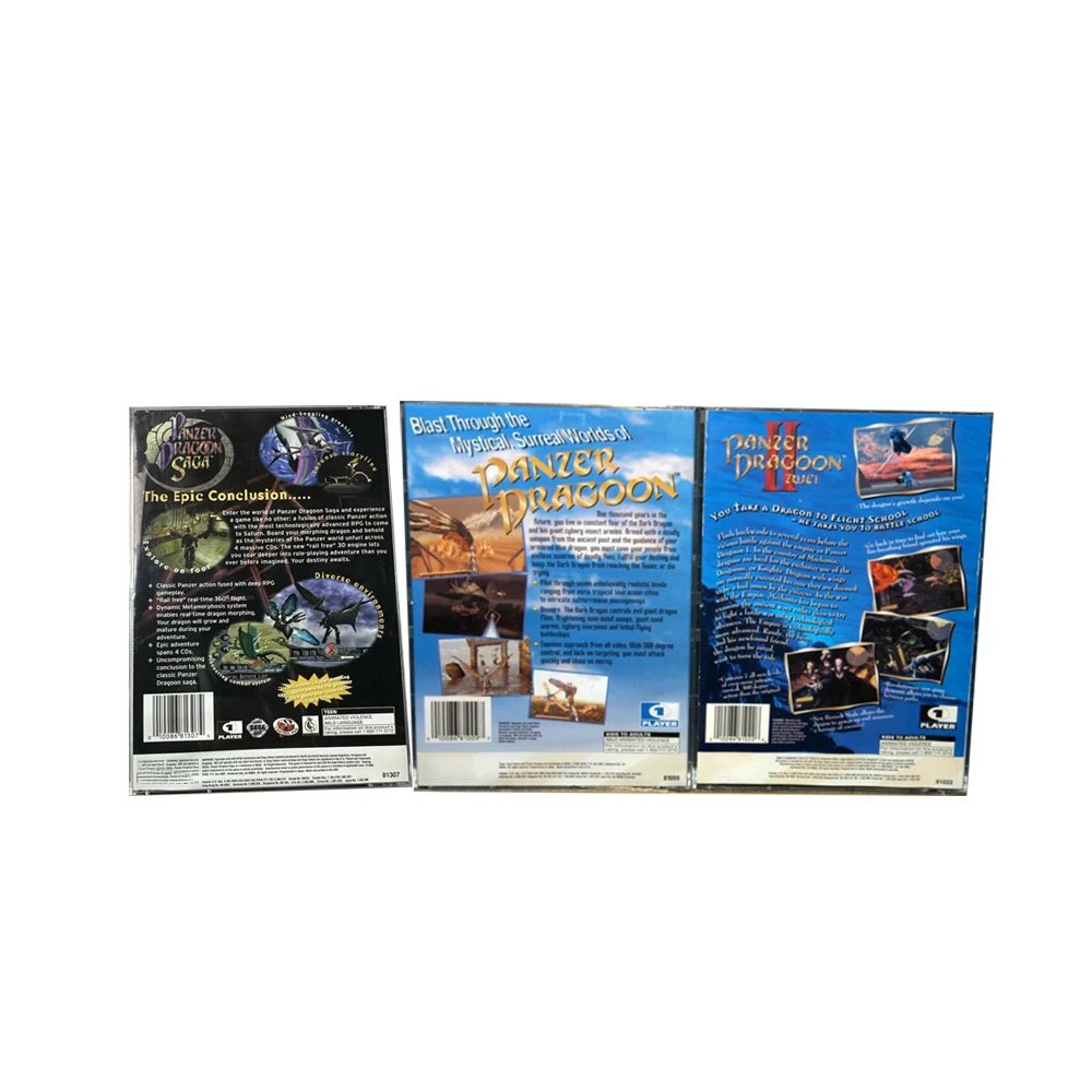 زحل نسخة القرص لعبة بانزر دراغون فتح SS وحدة التحكم لعبة محرك الأقراص الضوئية الرجعية لعبة القراءة المباشرة الفيديو #2