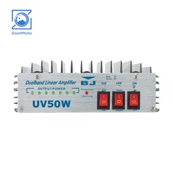 Walkie Talkie duplex de banda dupla, BJ-UV50W, 136-174,400-470MHz, Modo completo, Amplificador de potência unilateral, Modo completo