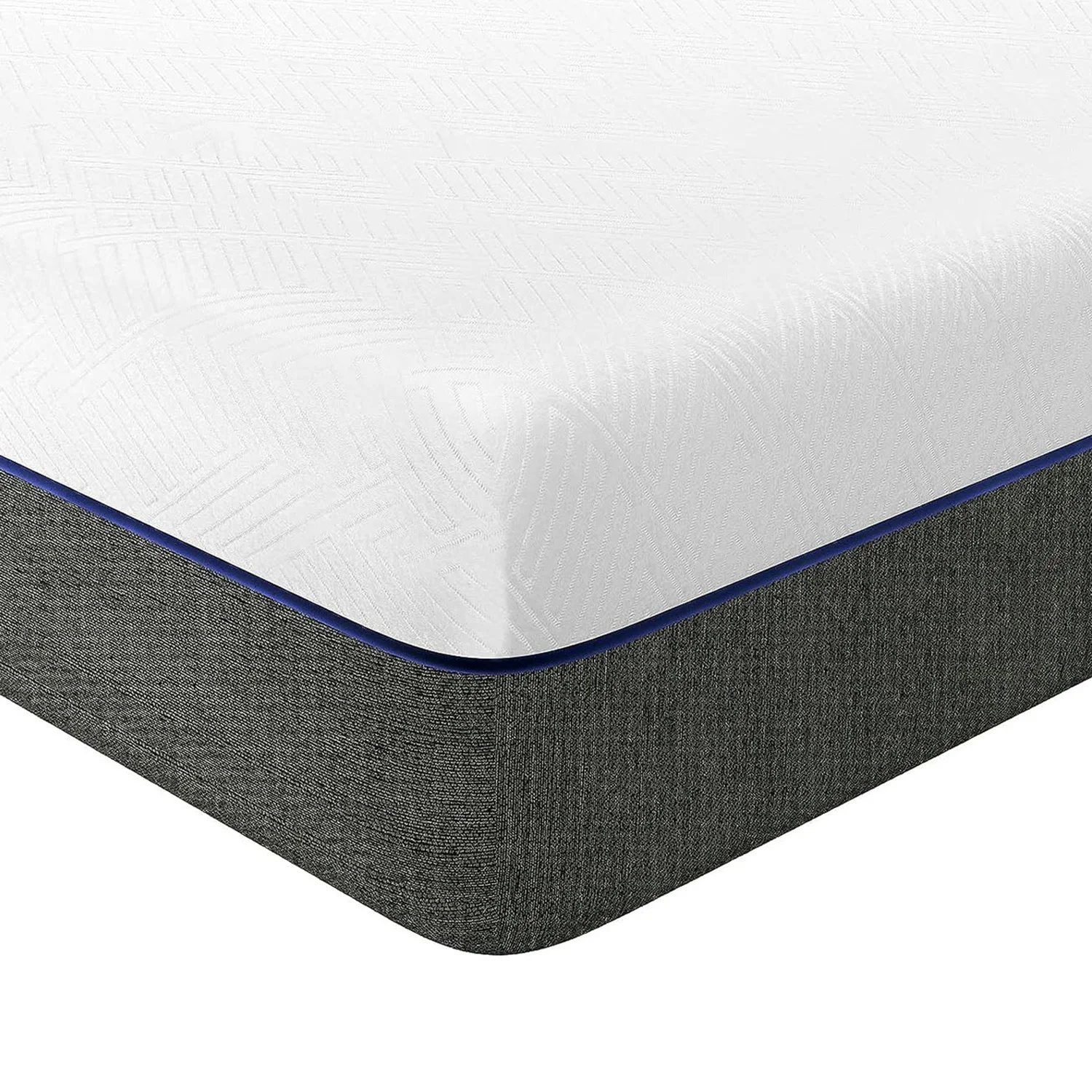 Bigzzia-colchón híbrido con resortes de espuma viscoelástica, doble, 25cm, resbalón de espuma hidromemoria, soporte para el cuerpo, alineación espinal