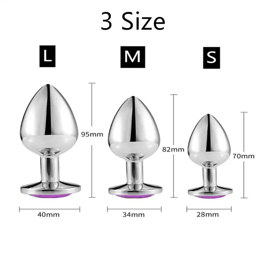 Anal Plug Sex Toys Mini Round Shaped Metal Stainless Smooth Butt Plug Stimulator Prostate Massager Anal Dildo Adult Sex Products