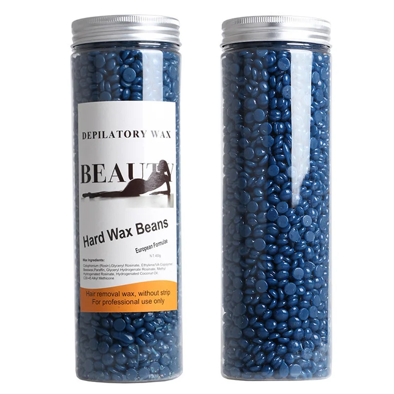 400g fagioli di cera depilatoria pellicola calda cera perline di cera dura per Bikini viso capelli gambe braccio depilazione fagiolo indolore per donna uomo