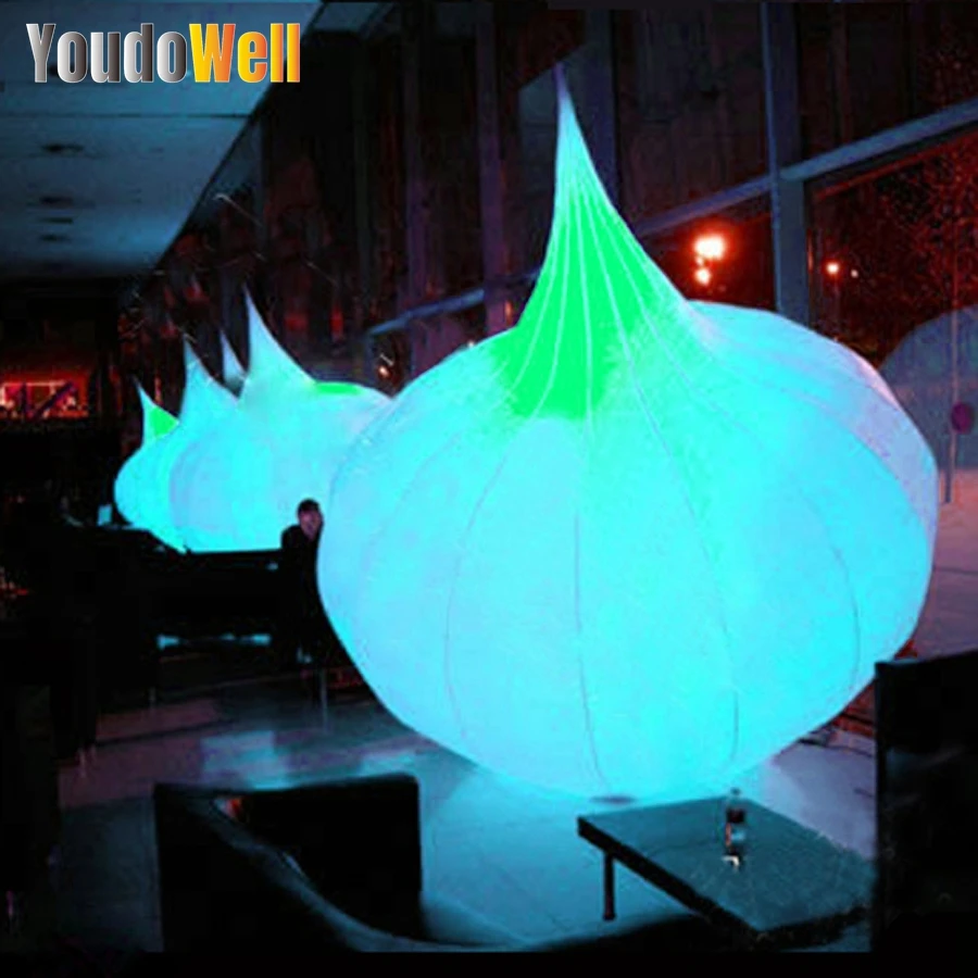 Event Decorative Lighting Large Inflatable Garlic Suitable for Outdoor and Indoor Event Lighting Inflatable Party Gathering