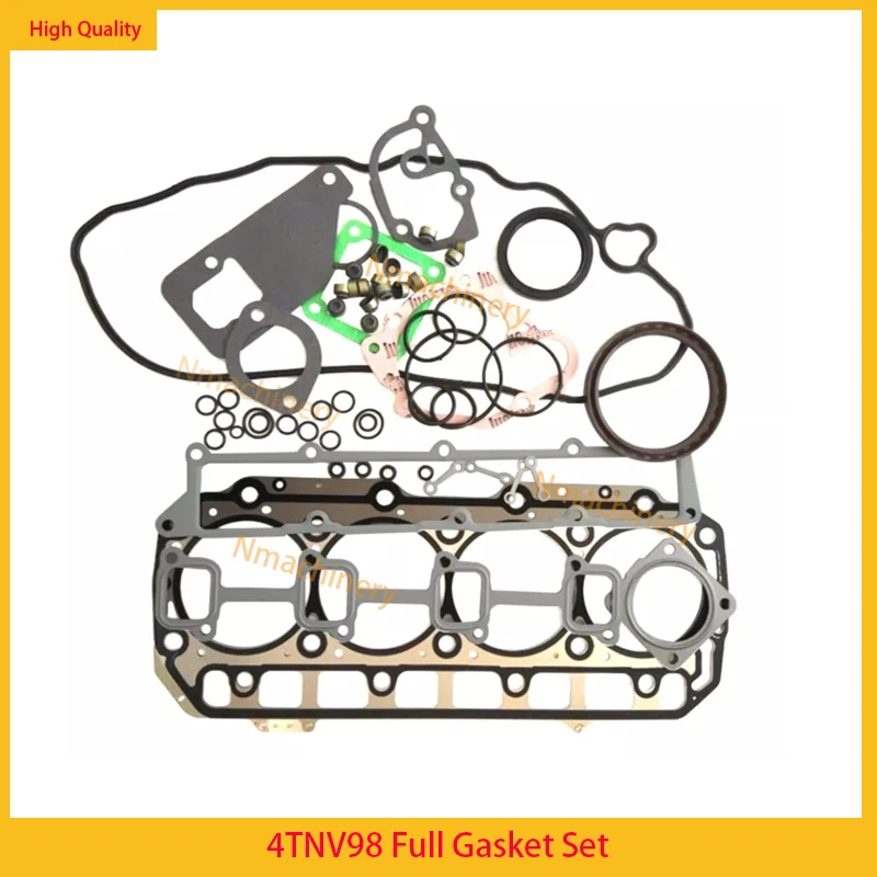 

4TNV98 Full Gasket Kit Set For Yanmar Engine With Cylinder Head Gasket Overhaul Rebuild Kit Piston Ring