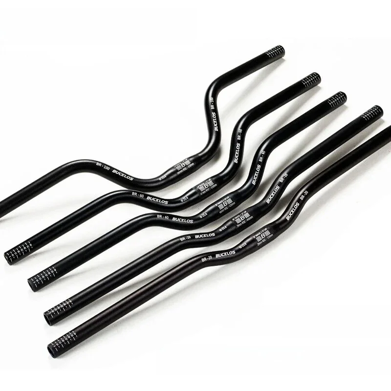 AliExpress BUCKLOS Mountain Bike Handlebar 31.8mm 25.4mm Bicycle Riser Bar 620/660/720/780mm Aluminum Alloy MTB Handlebar Cycling Parts