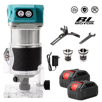 Brushless Wood Router Wood Trimmer Machine Electric Hand Trimmer Carpentry Tool Woodworking Trimming for Makita 18V Battery